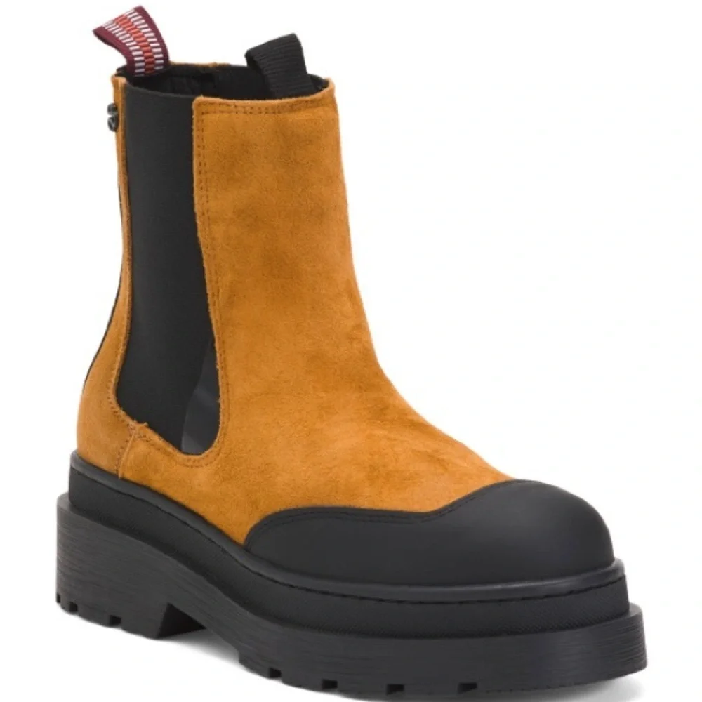 SCOTCH & SODA | Made In Portugal Suede Chelsea Boots Leather - Picture 3 of 4